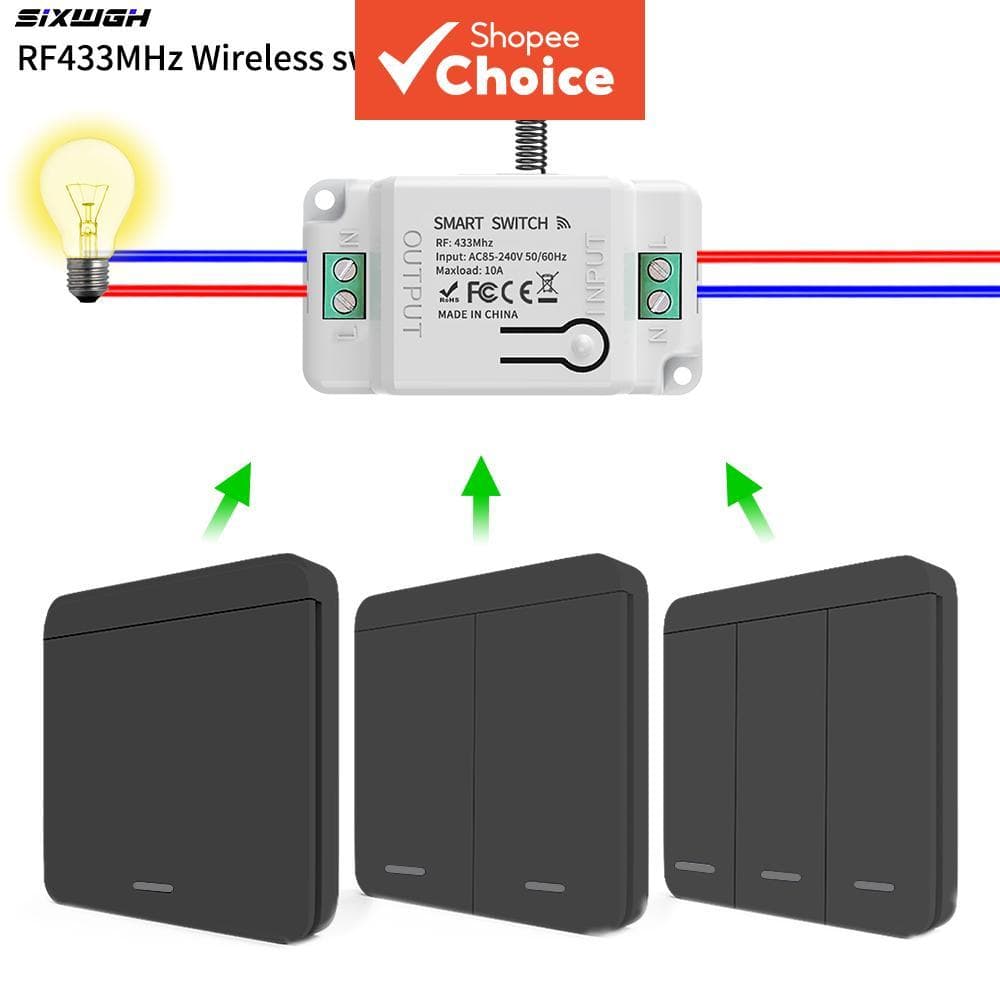 Interruptor Inteligente DIY Sem Fio RF433 Kit Controlador De Modificação De Controle