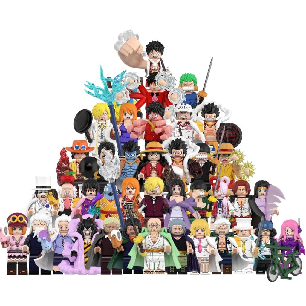 WM6222 WM6196 WM6195 WM6194 WM6193 Anime Action Figure Brinquedos De Coleção De Blocos De Construção Para Crianças
