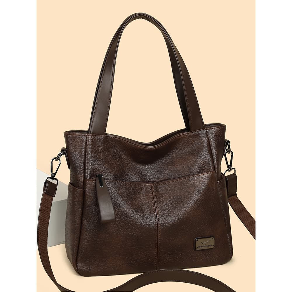 Bolsa de marca feminina 2025 novo estilo atmosférico mensageiro bolsa de ombro High-End sentimento grande capacidade bol