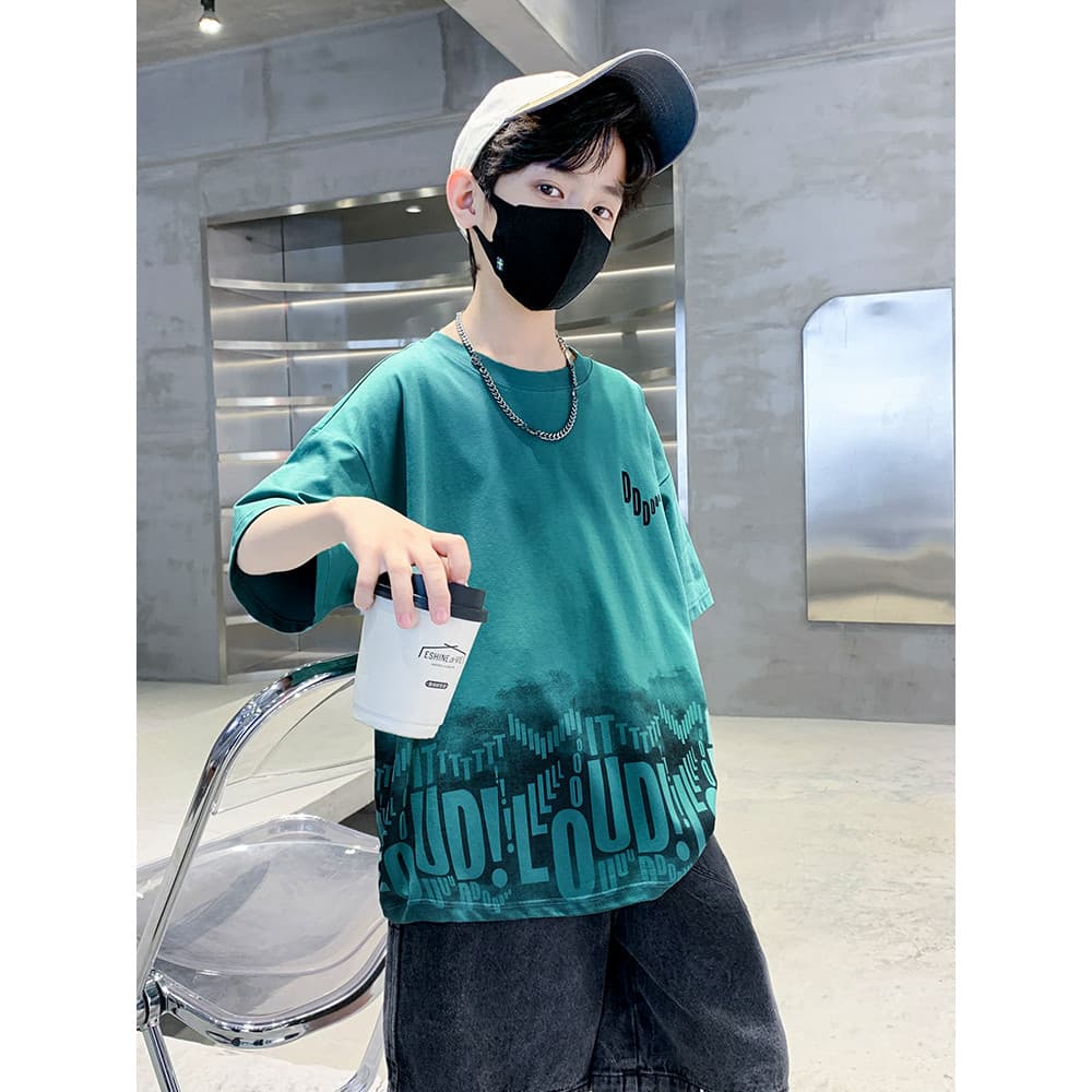 Crianças roupas infantis meninos camiseta de manga curta 2026 novo estilo roupas de verão crianças topos meninos verão g
