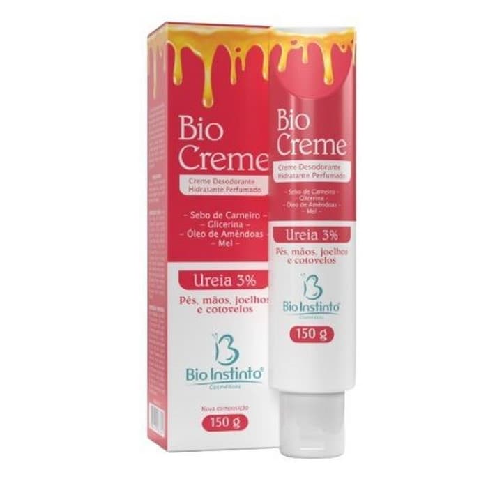 Bio Instinto Pomada Bio Creme Desodorante Hidratante Ureia 3% 150g