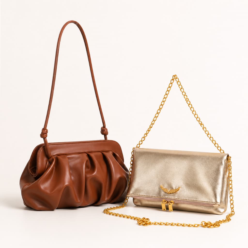Kit 2 Bolsas Femininas Mais Vendidas Luxo Moderna Festa Casual Tendência