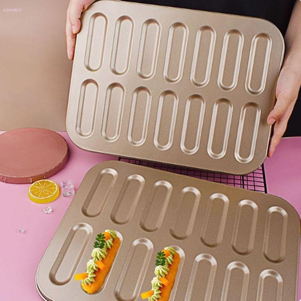 Molde De Biscoito Em Forma De Dedo ADAMES , Feminino De Superfície Lisa Com 14 Cavidades , Bandeja De Cozimento De Bisco