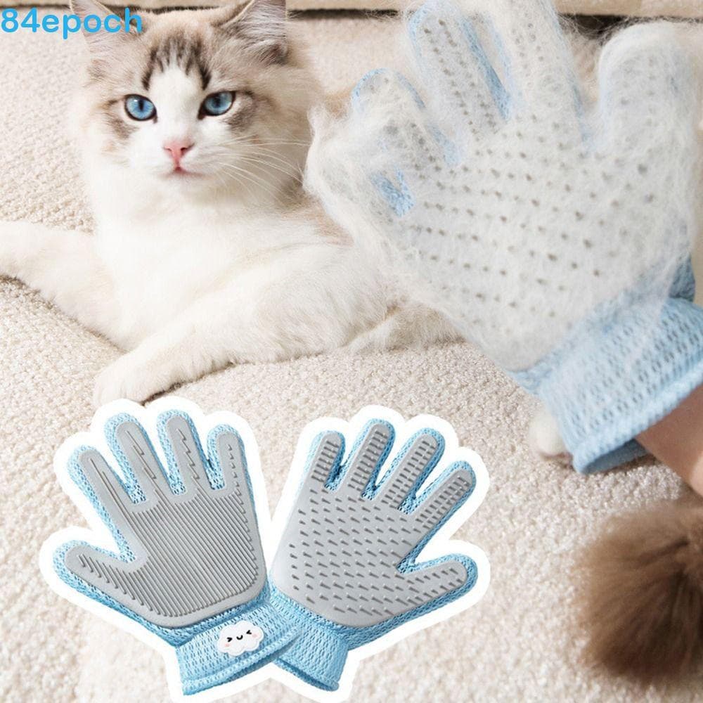 Luvas BREPOCH Cat Petting , Escova Depilatória 2 Em 1 De Silicone Macio De Dois Lados , Fecho Elástico De Pulso