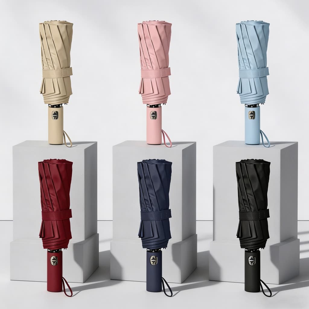 Guarda Chuva Automático Sombrinha Grande Proteção Solar Blackout Reforçado Dobrável 12 varetas Envio Imediato colorido