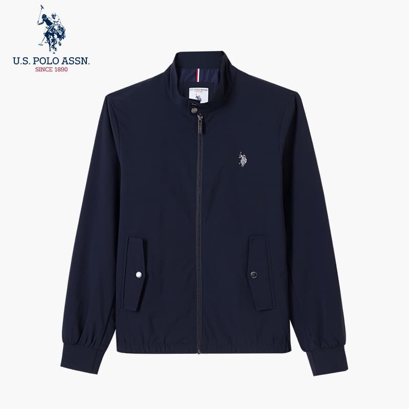 Uspoloassn americano Paul gola jaqueta masculina 2023 primavera novo estilo juventude cor sólida jaqueta redutora de ida