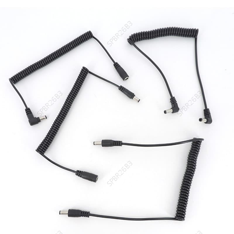 1.5m DC Macho Para Anjo Fêmea Plug Primavera Cabo De Alimentação 5.5x2.5mm 5.5mm x 2.1mm Extensão Tira LED Ventilador US