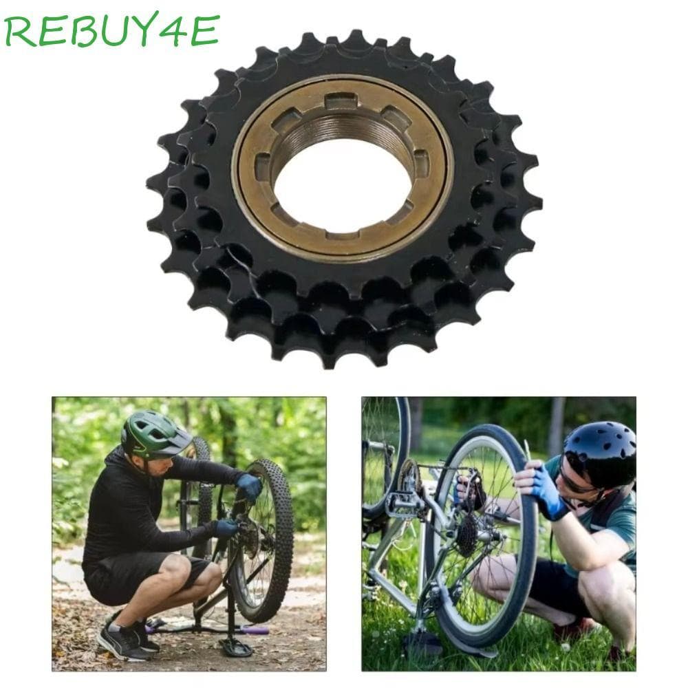 Volante De Bicicleta REBUY4E , Roda Livre De 3 Velocidades De Alta Resistência 18 21 24T Ciclo Preto De Substituição De