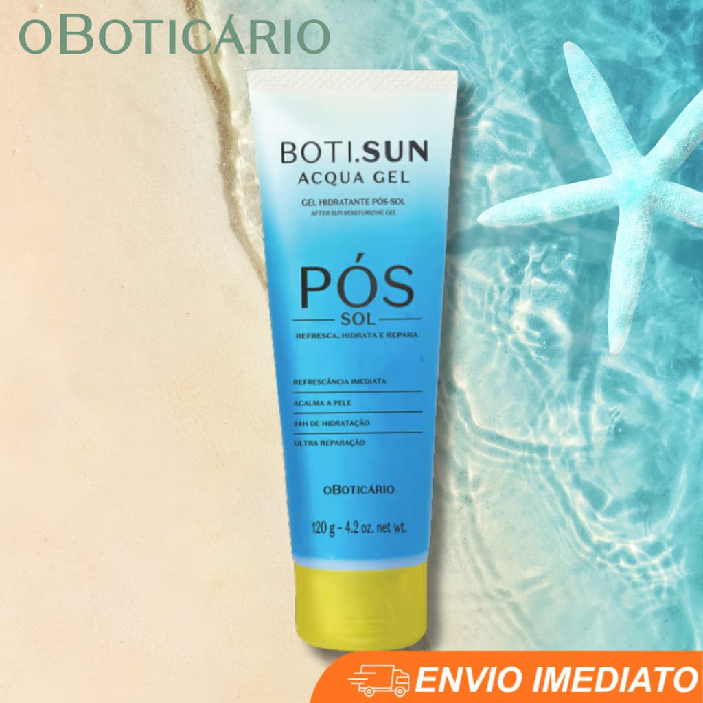 Gel Hidratante Pós-Sol O Boticário Boti Sun Acqua Gel 120g
