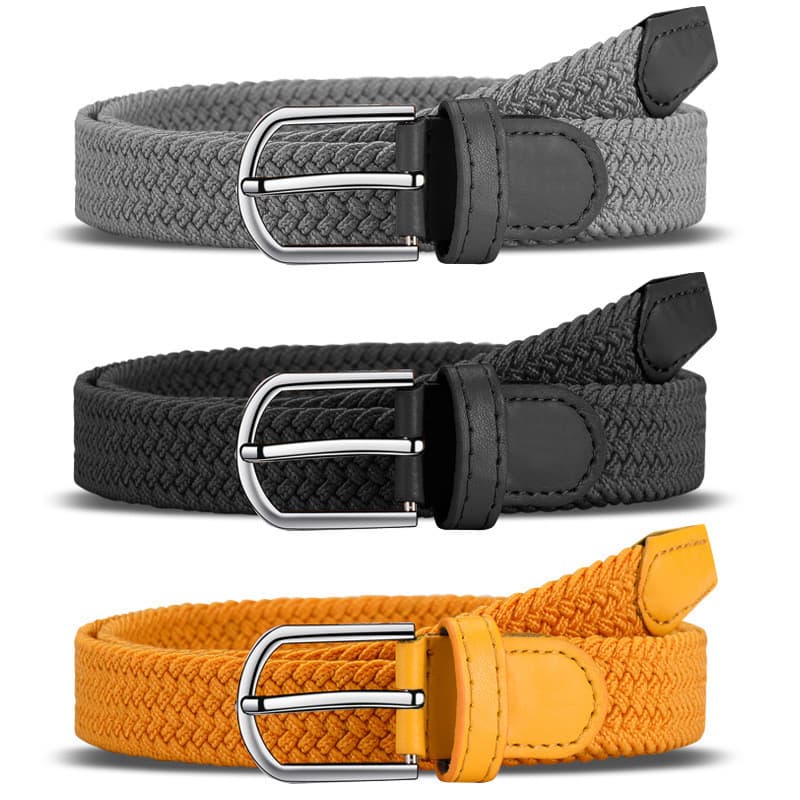 Moda Feminina Masculina Cinto Elástico Fivela De Metal Versátil Casual Cintura