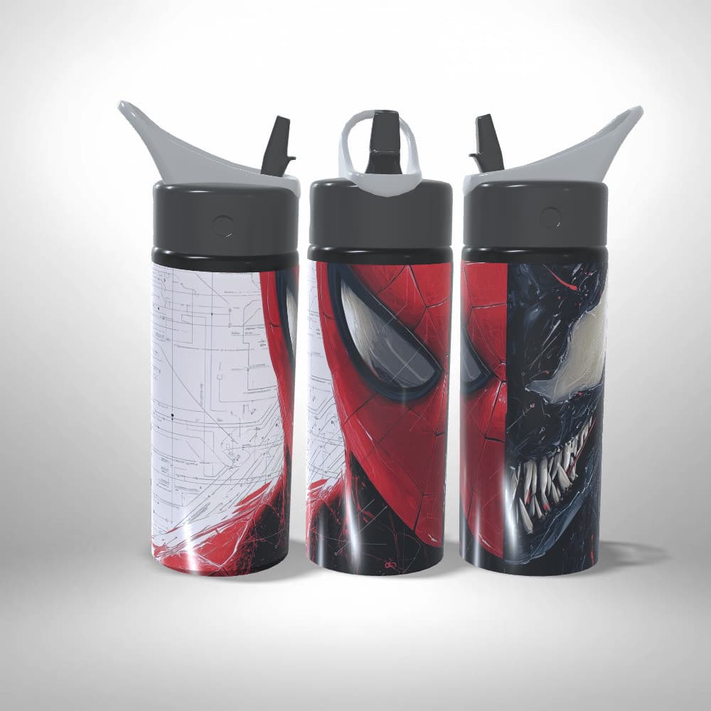 Garrafa Squeeze Personalizada - Spiderman Venom Homem Aranha Venom