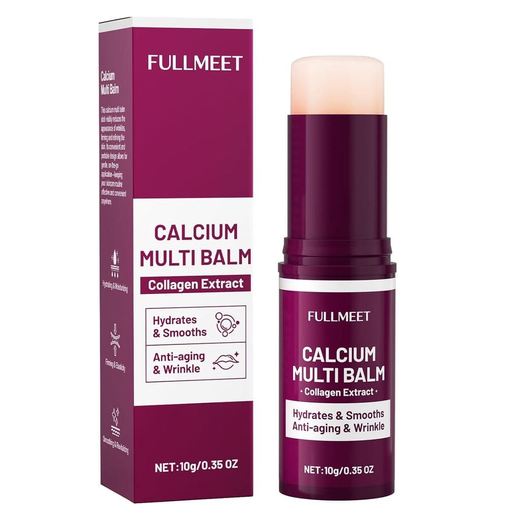 Bálsamo Multiuso de Cálcio, Bálsamo Multiuso para Volume com Cálcio, Bastão Anti-Rugas, Bastão Hidratante de Colágeno Co
