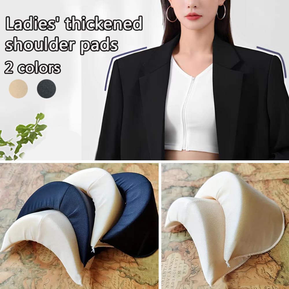 Acessórios de costura DIY, ombreiras de esponja para roupas, almofadas espessas para ternos, almofadas para aumentar a a