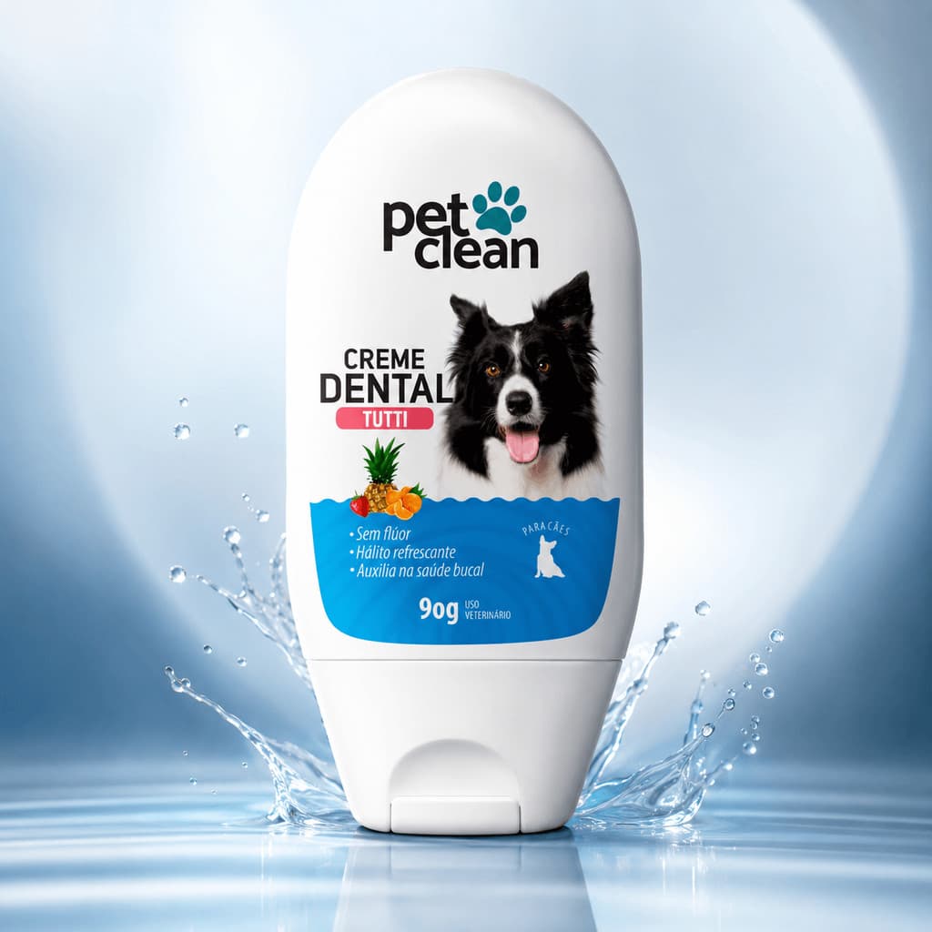 PASTA DE DENTE PARA CÃES E GATOS PET CLEAN GEL DENTAL 90G - TUTTY FRUTTY
