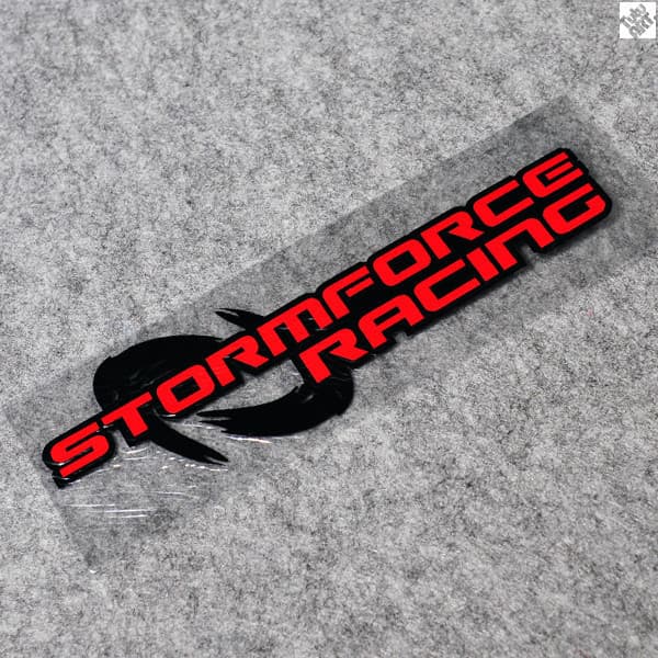 Adesivo de carro TUTU-STORMFORCE RACING-vermelho preto-adesivo reflexivo decalque adesivo