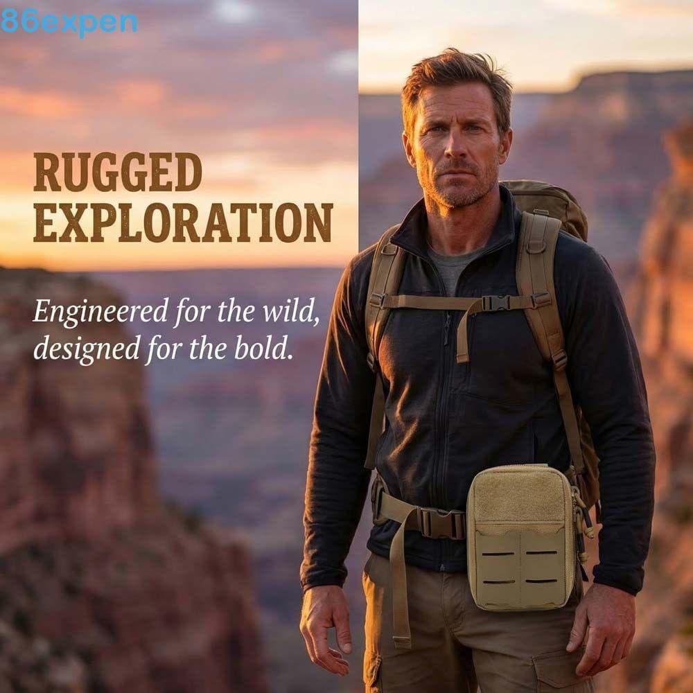 EXPEN1 Bolsa De Cintura De Escalada , À Prova D'água Com Pequena Zíper , Pochete , Cinto Esportivo De Corrida Durável