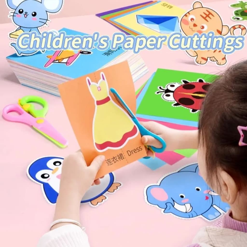 Conjunto de 180 Peças de Papel Colorido para Crianças, Sem Repetição, para Colorir, Desenhar, Dobrar Origami, Cortar com