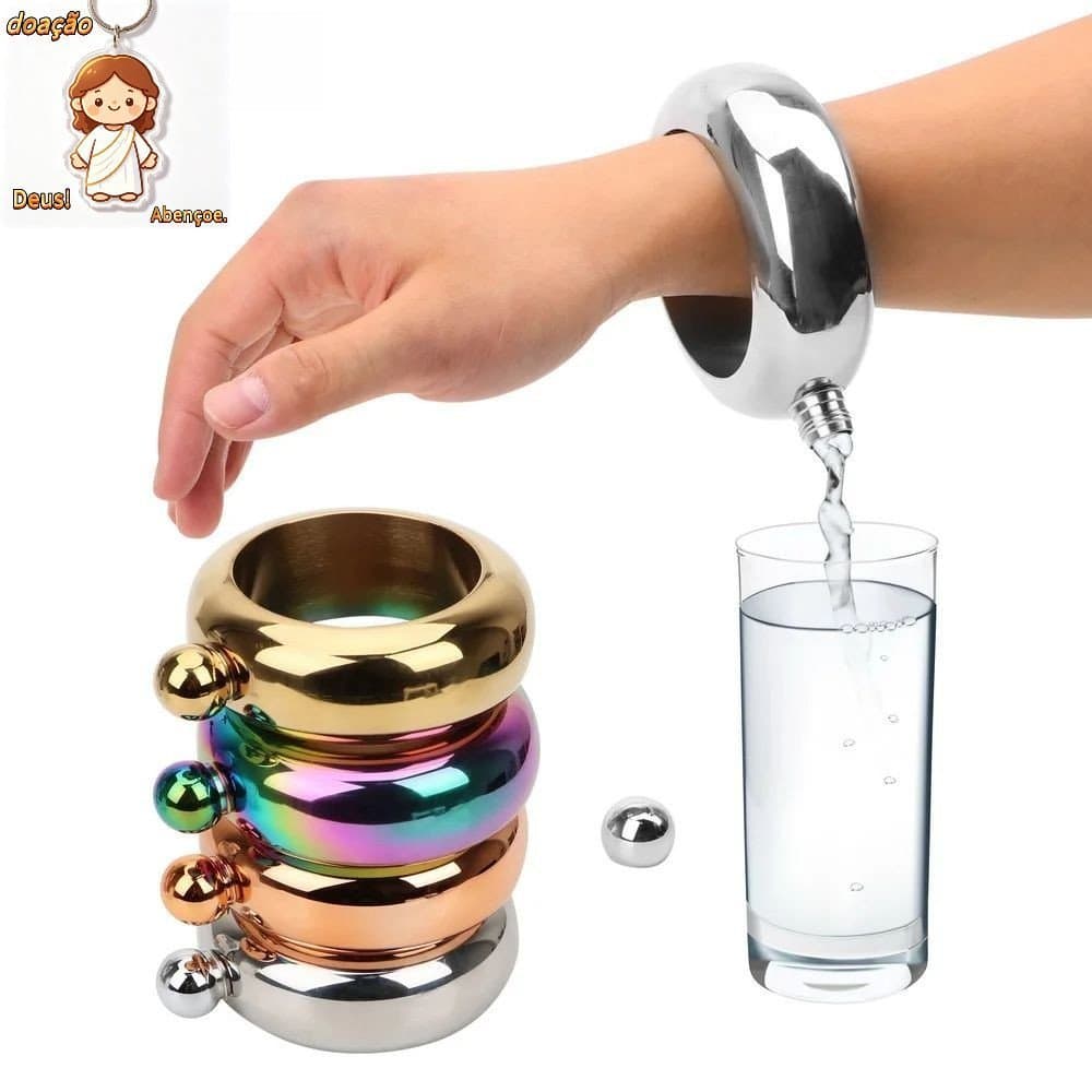 Garrafa De Vinho Com Design De Pulseira , Portátil , 3.5 Onças