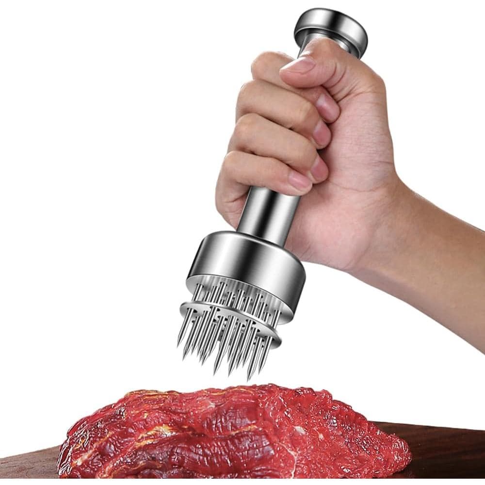 Ferramenta Amaciadora De Carne De Aço Inoxidável , 21 Agulhas Afiadas , Amaciante Frango , Bife De Amaciamento , Porco ,