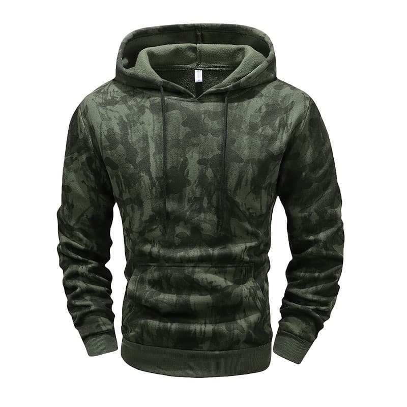 2026 meia-idade jovem meia-idade escovado velo camuflagem moletom com capuz masculino primavera outono juventude St
