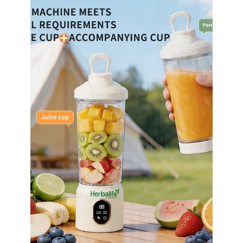 Combolai Milkshake Liquidificador 600ML Multifuncional Presente Doméstico Copo de Suco Recarregável Espremedor Portátil
