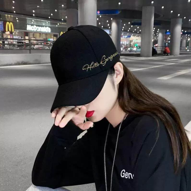 Chapéu feminino primavera outono versão coreana na moda All-Match boné de pico verão capa rosto protetor solar chapéu de