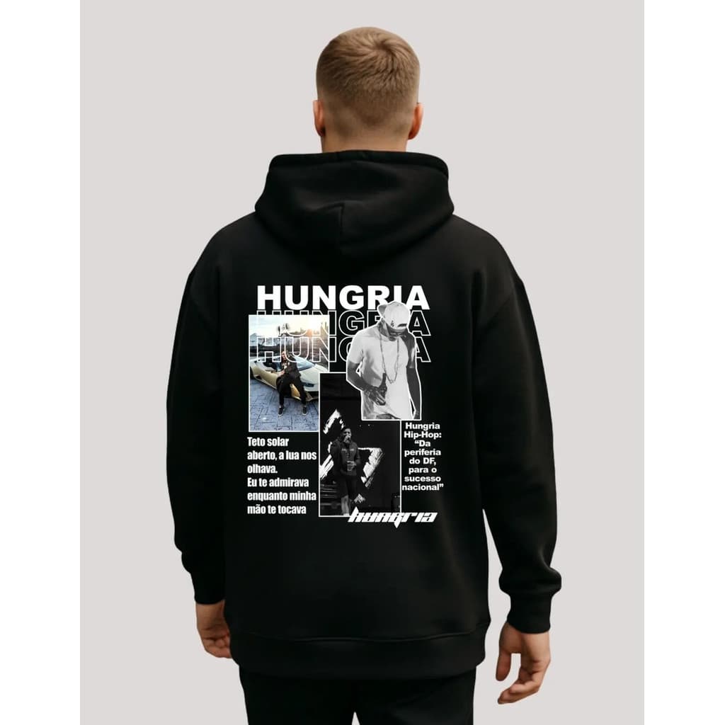 Moletom Hungria Hip Hop Rap Musicas Álbum Fotos Capa Insônia