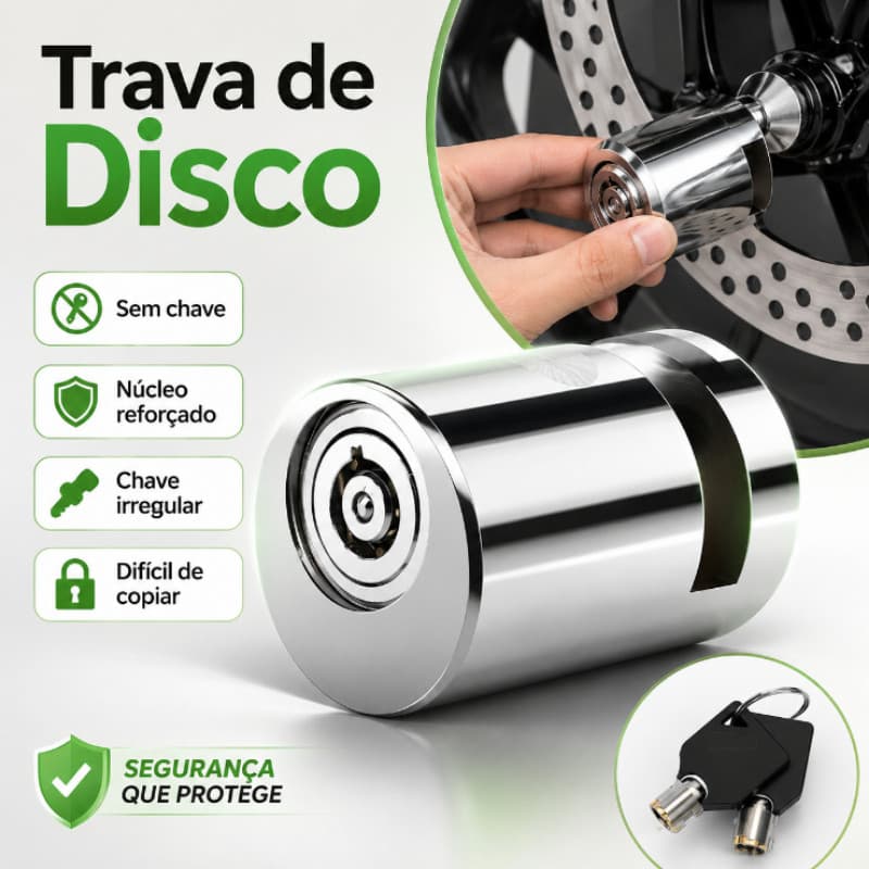 Bloqueio De Disco Universal Para Motocicletas Antirroubo E Bicicletas