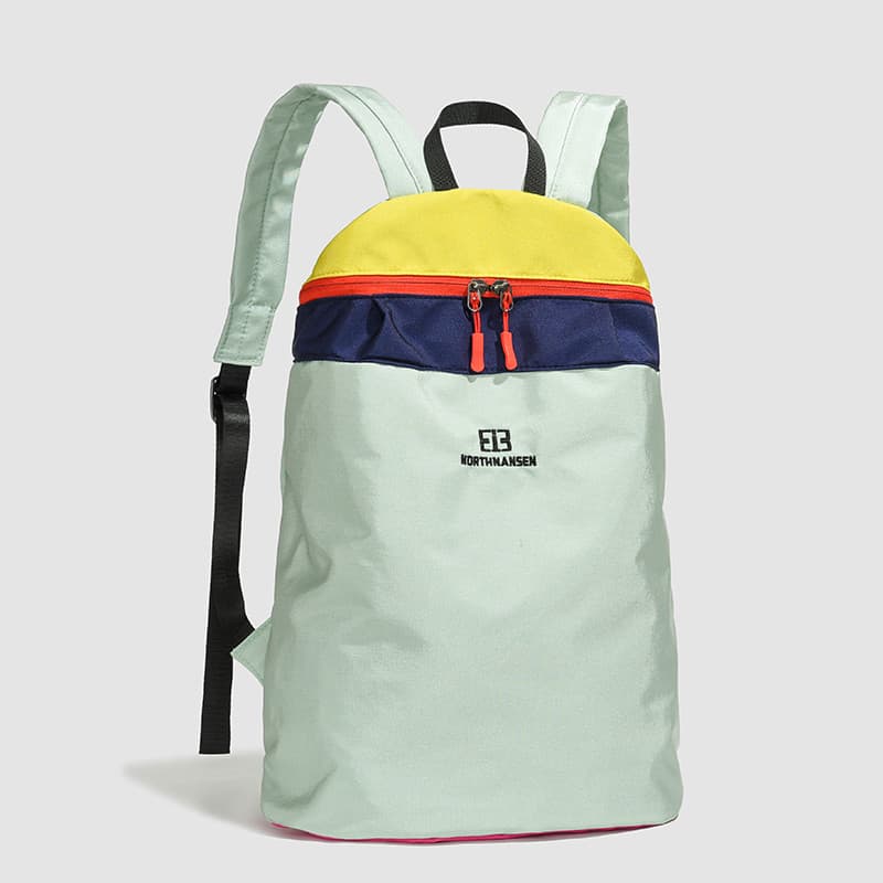 Fresco vitalidade cor combinando lazer ao ar livre mochila simples contraste cor esportes Commuter viagem mochila leve