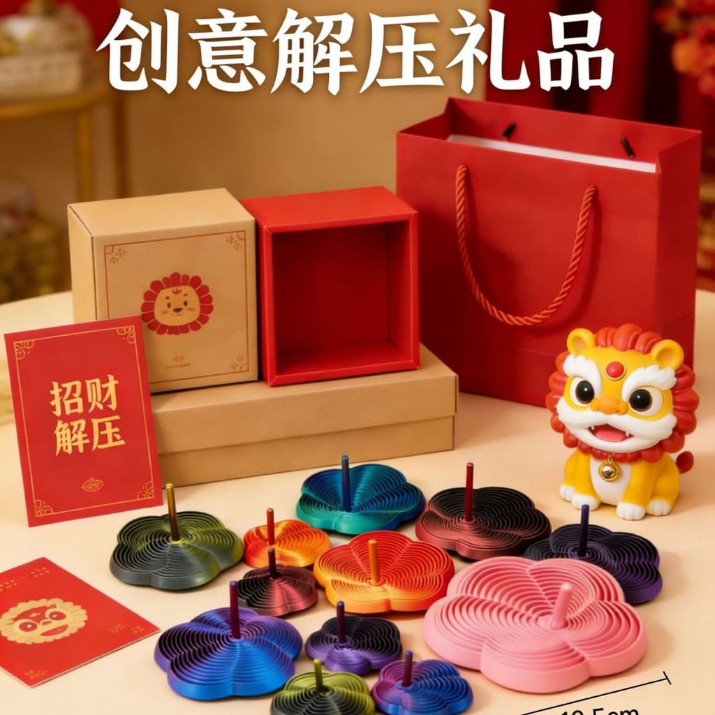 [Estoque pronto] Impressão 3D Descompressão Estrela Ilusão Visual Brinquedo Educacional Infantil Retrátil Flor Cenoura T