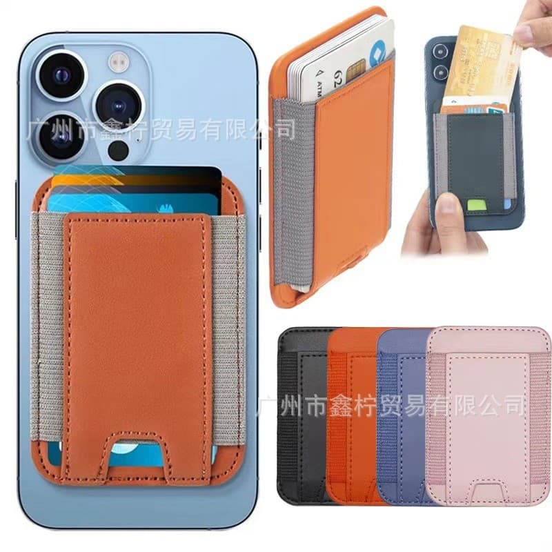 Adequado para iphone16/15 titular do cartão magnético do telefone móvel magsafe titular do cartão pano elástico forte ma