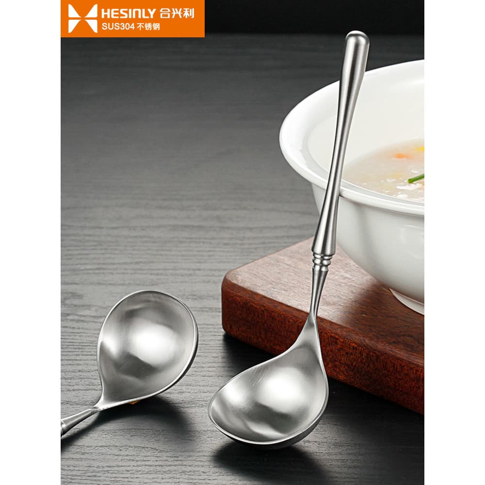 304 colher de sopa de aço inoxidável comer colher de macarrão japonês panela quente colher sopa doméstica profunda beber