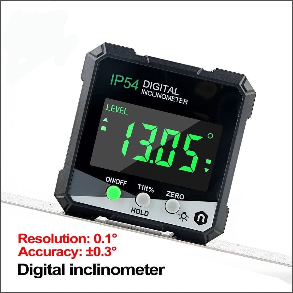 Mini 360 ° Medidor De Ângulo De Nível Digital Inclinômetro Base Magnética Eletrônico Universal Chanfrado Protracto