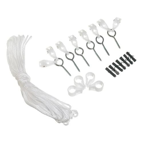 CORDINHA De Varal De Teto Peças  Corda Secalux Branco