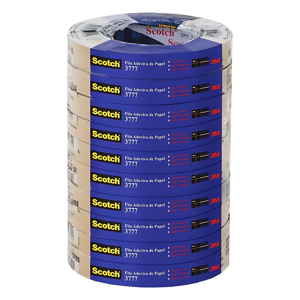 Kit torre 10 Fita Empacotamento Scotch 3m Papel Liso 3777 18mmX50m