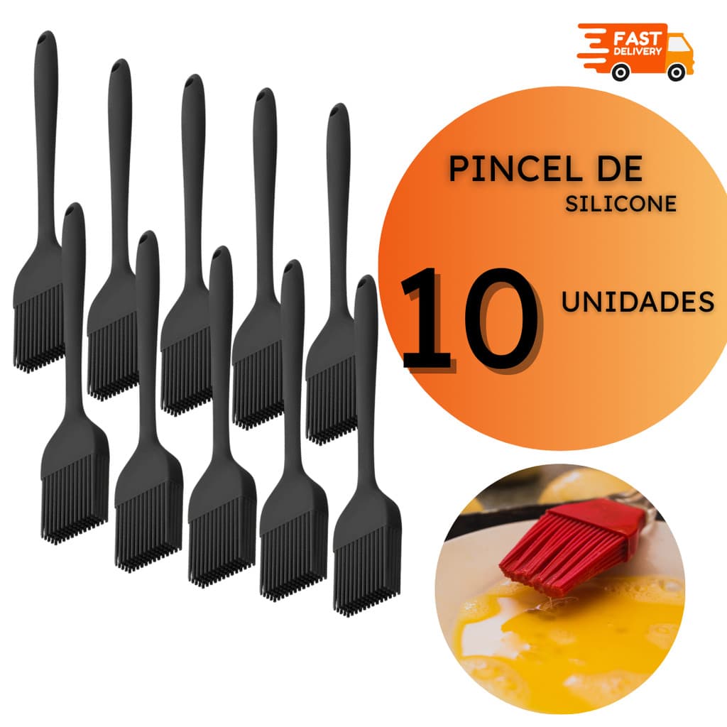 Pincel Pincéis de Silicone Uso Culinário Restaurante Café Bar - 2, 4 ou 10 unidades