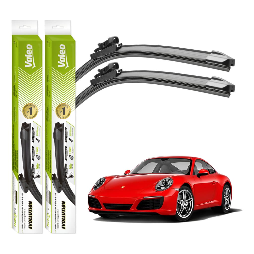 Palhetas Limpador Parabrisa Valeo 911 Carrera S 2017 A 2024