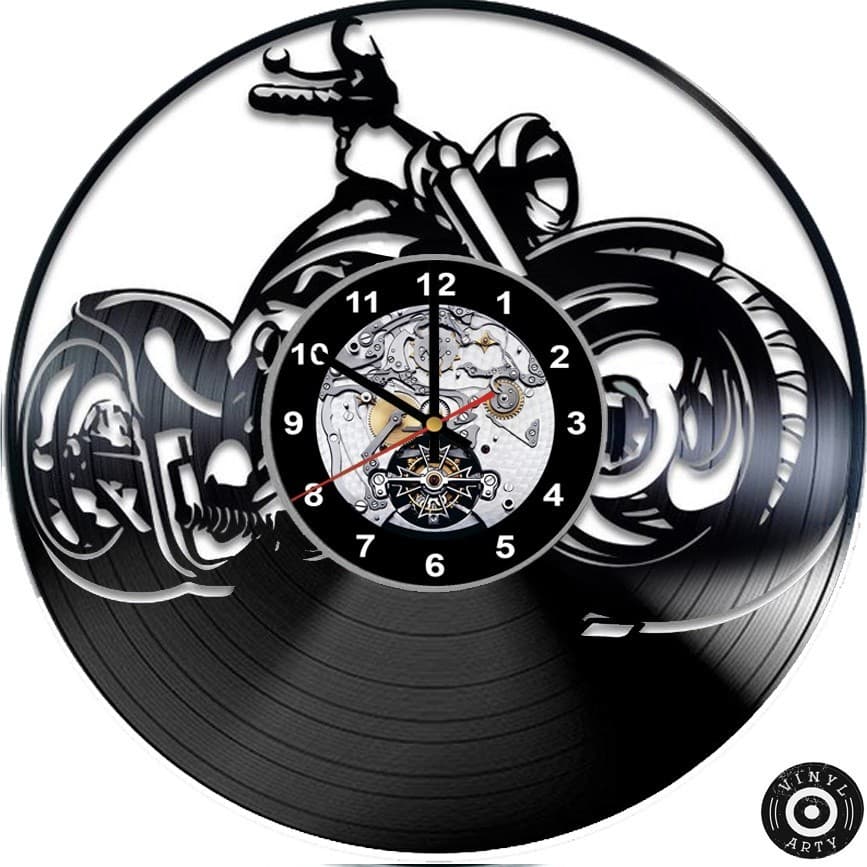 Relógio de Parede Relógio de parede Harley-Davidson - Real - cortado Relógios de parede 30cm Disco d
