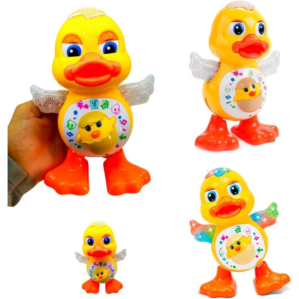 Brinquedo Pato dançarino musical com luz