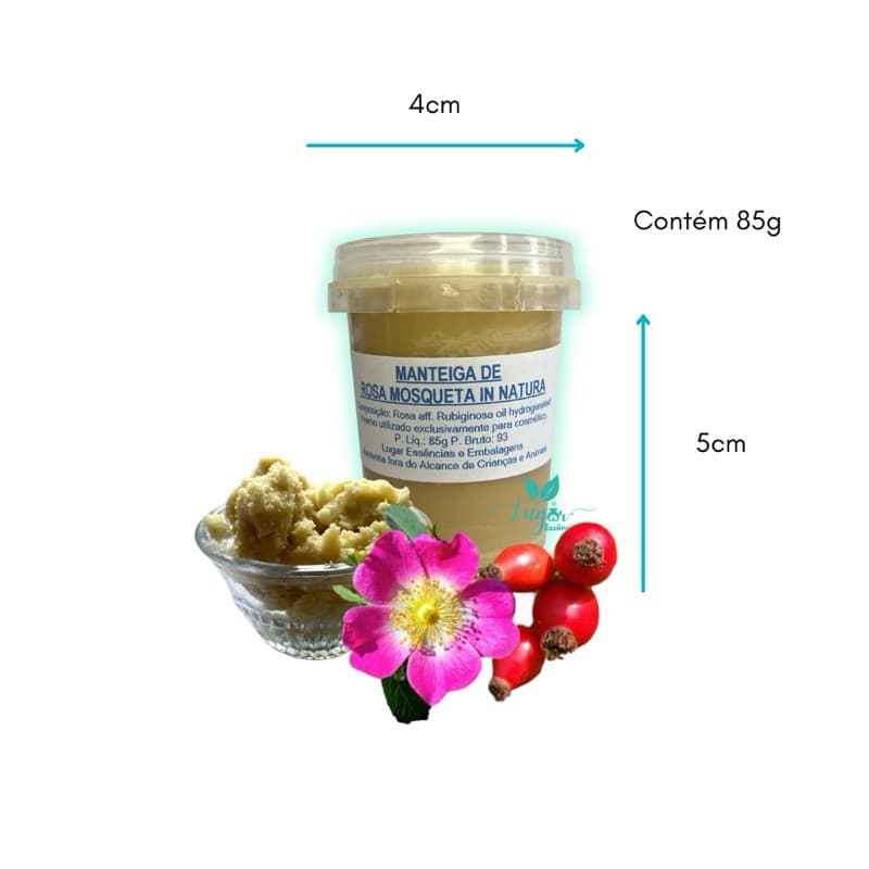 Manteiga de Rosa Mosqueta In Natura 85g - Uso Cosmético
