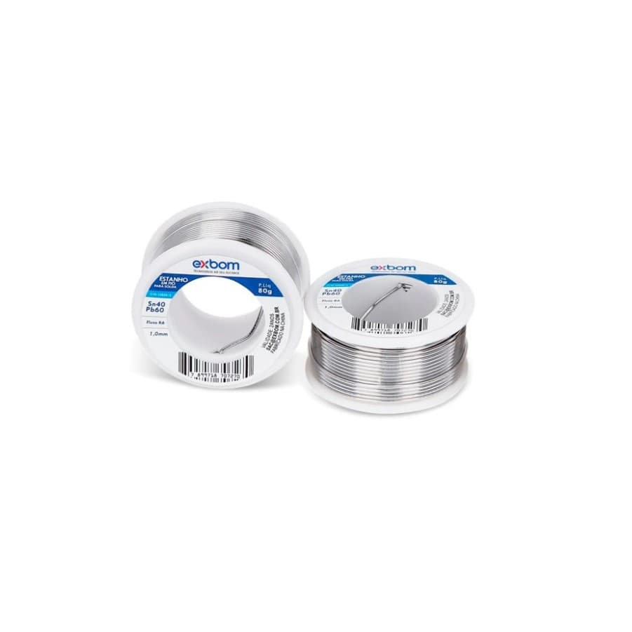 SOLDA ESTANHO EM FIO 80 G (1,0 MM) EF40-G080M10