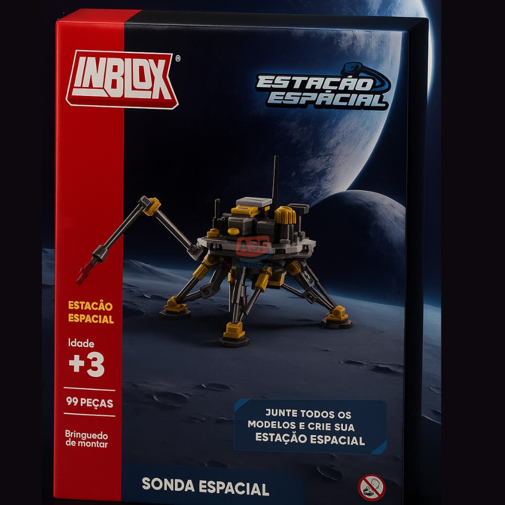 Blocos de Montar Estação Espacial Inblox Espaço Modelos Brinquedo para Crianças