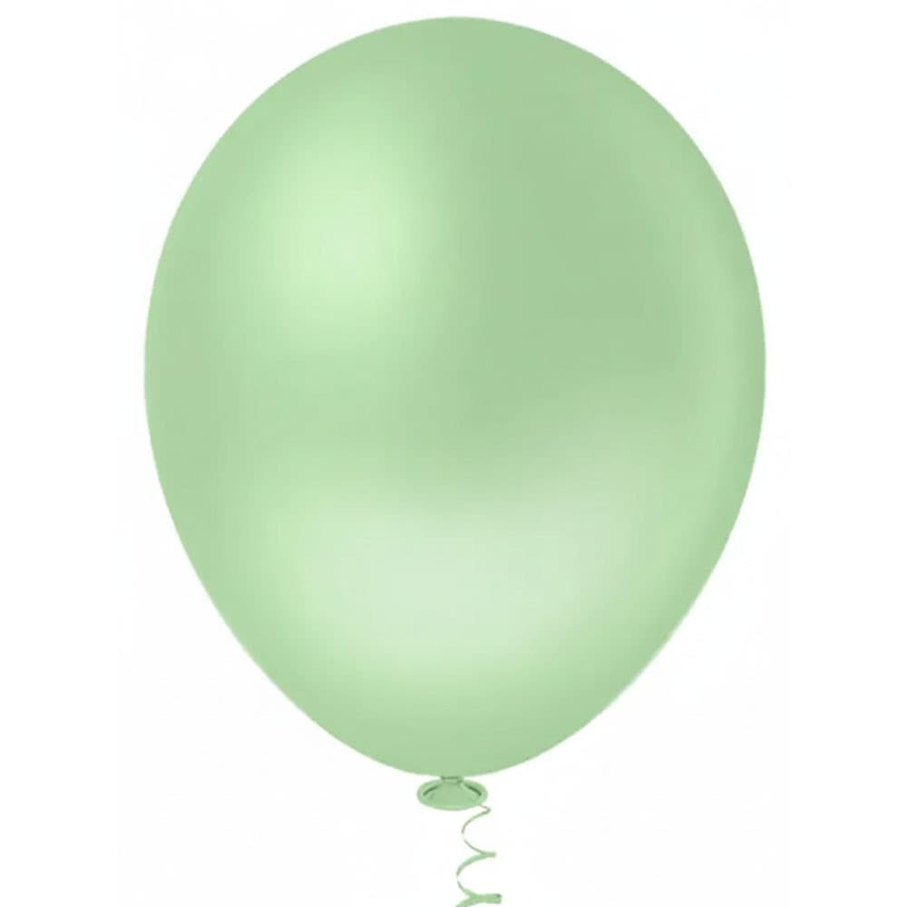 Balão Linha Granfesta Liso N9 Verde Eucalipto 50un Pic Pic