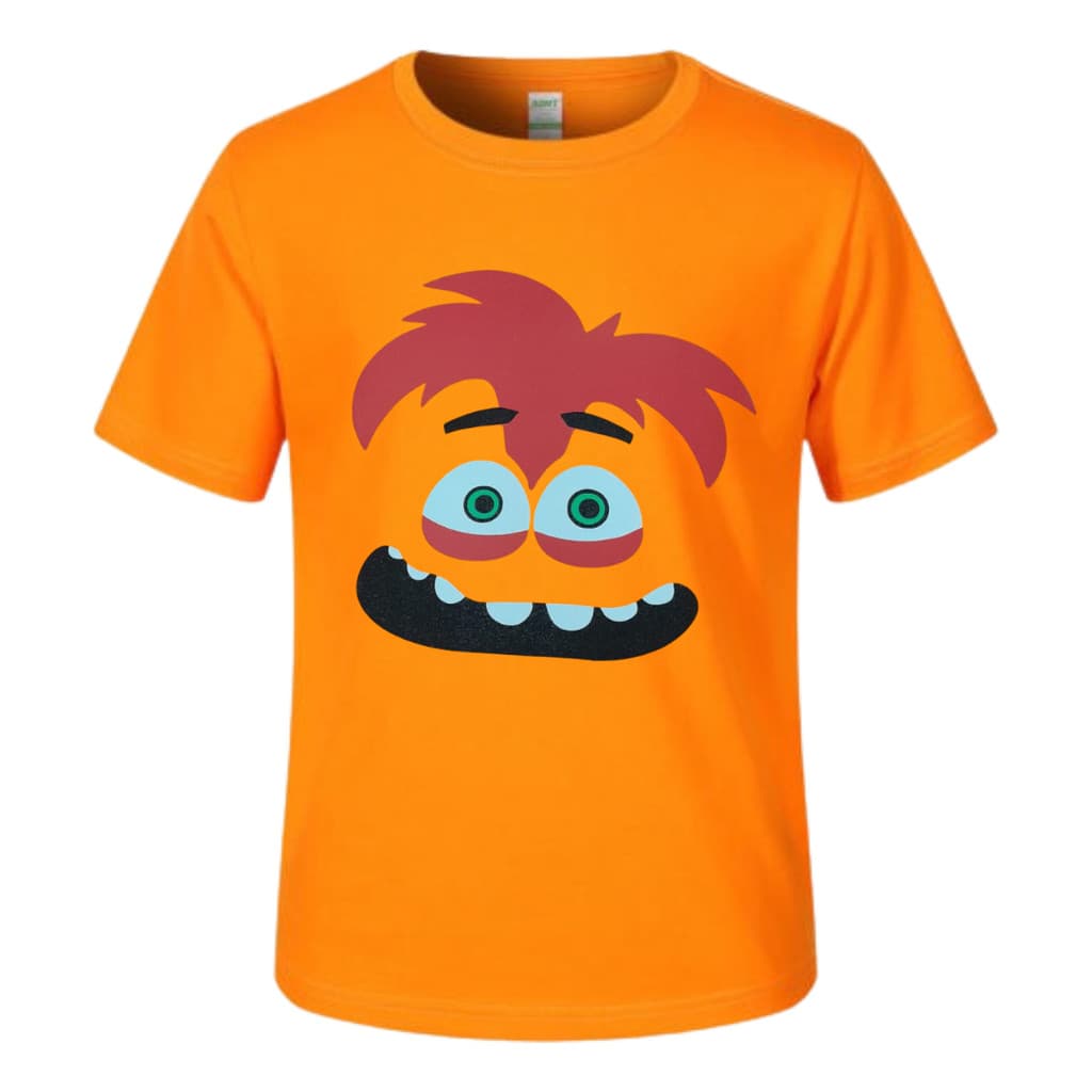 Camiseta Infantil Divertidamente Ansiedade Emoçoes Fantasia
