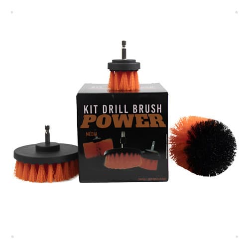 Kit Drill Brush Power Escovas Para Parafusadeira Kers
