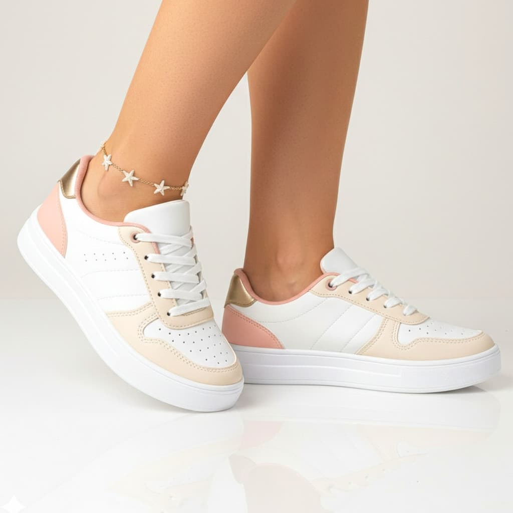 Tenis Sneakers Casual Feminino Conforto Macio Retrô Estiloso