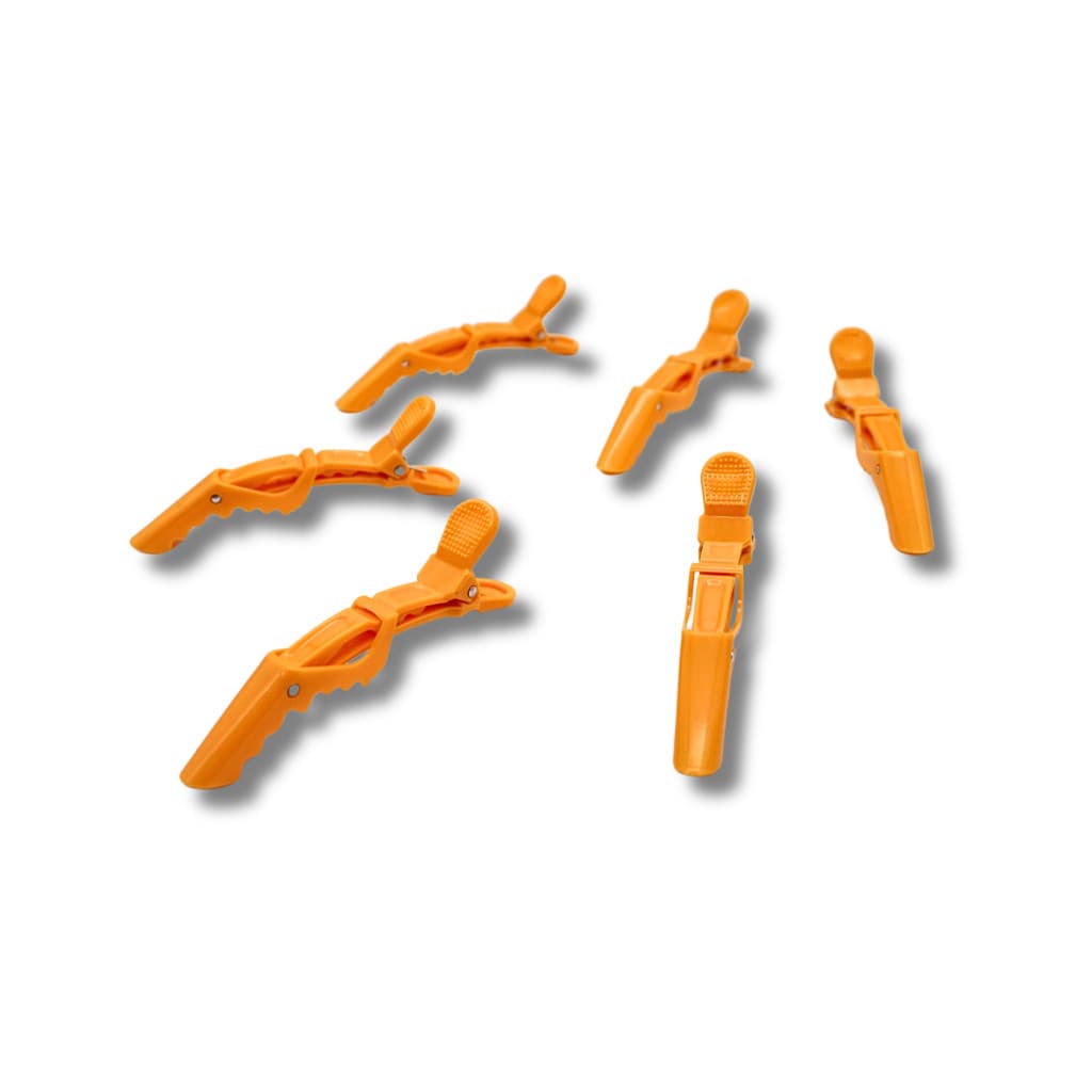 Kit Clips Crocodilo Pregador Para Cabelos Com 6 Unidades Cor Amarela top de linha