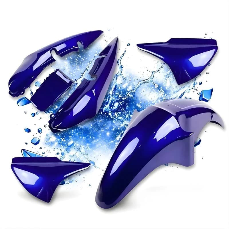 Kit Carenagem Completa Titan 150 Azul 2004 até 2008 Brilho Envernizado