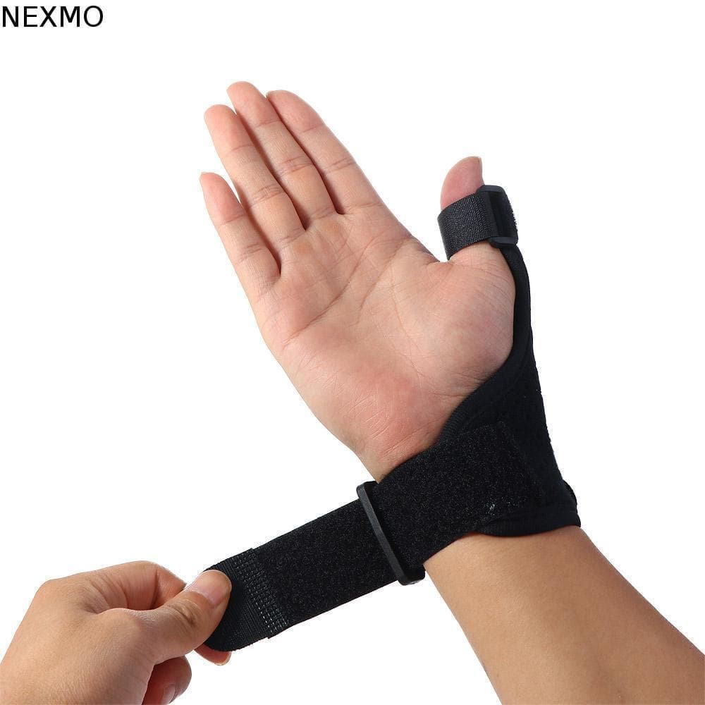 NEXMO Esporte Pulso Polegares Cinta Túnel Do Carpo Suporte De Envoltórios Luva Pulseira Dedo Titular Protetor
