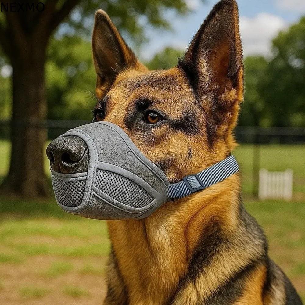 Focinho De Treinamento Para Animais De Estimação NEXMO , Malha Cães Com Alça Ajustável Respirável , Evita Latidos